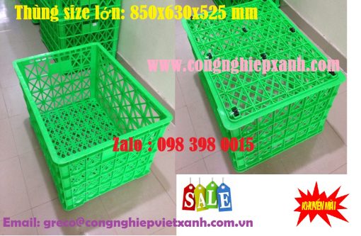 Sóng nhựa 8 bánh xe