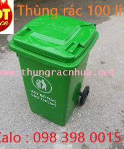 thùng rác nhựa 100 lít